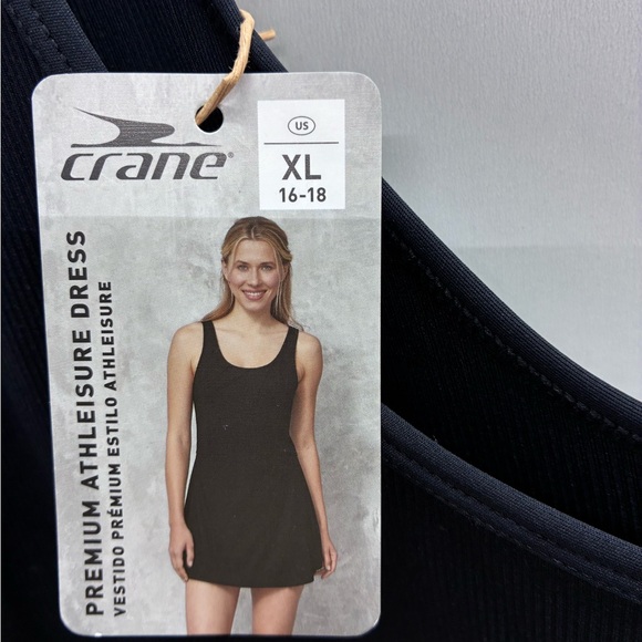 Women's Black premium Athleisure dress tennis dress - Picture 4 of 5